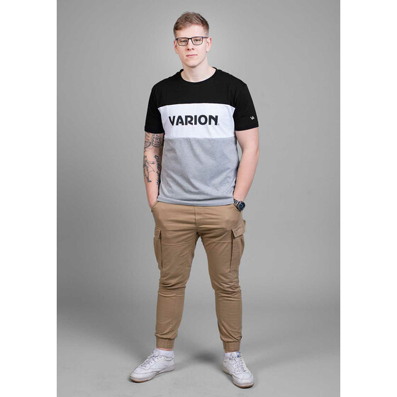 Aight* x Varion T-Shirt - 3 Tone black white grey S