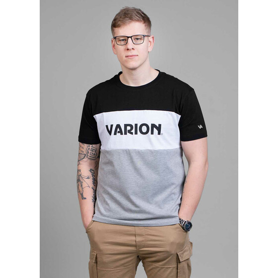Aight* x Varion T-Shirt - 3 Tone black white grey M